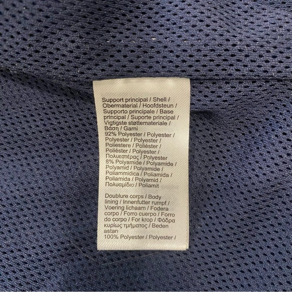 Lacoste Jacket Mens XXL Navy Blue Yachting Parka Wind Rain Coat - Picture 9 of 13